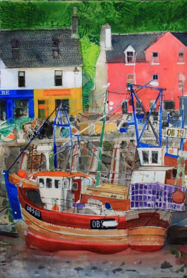 Low-Tide,-Tobermory,-Isle-of-Mull-Peter-QuinnRWS-2015w